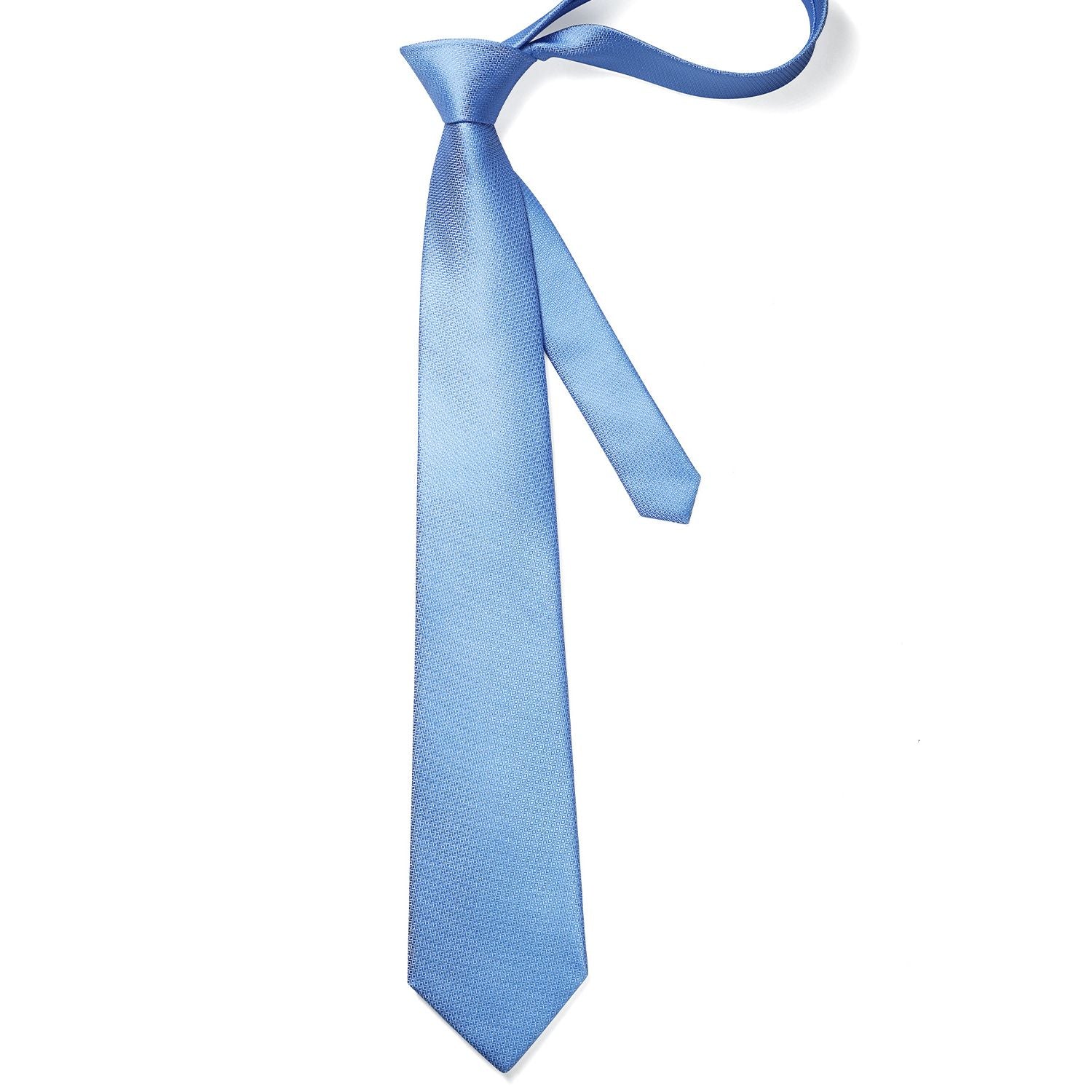 Hisdern Blue Plaid Wedding Accessories Set