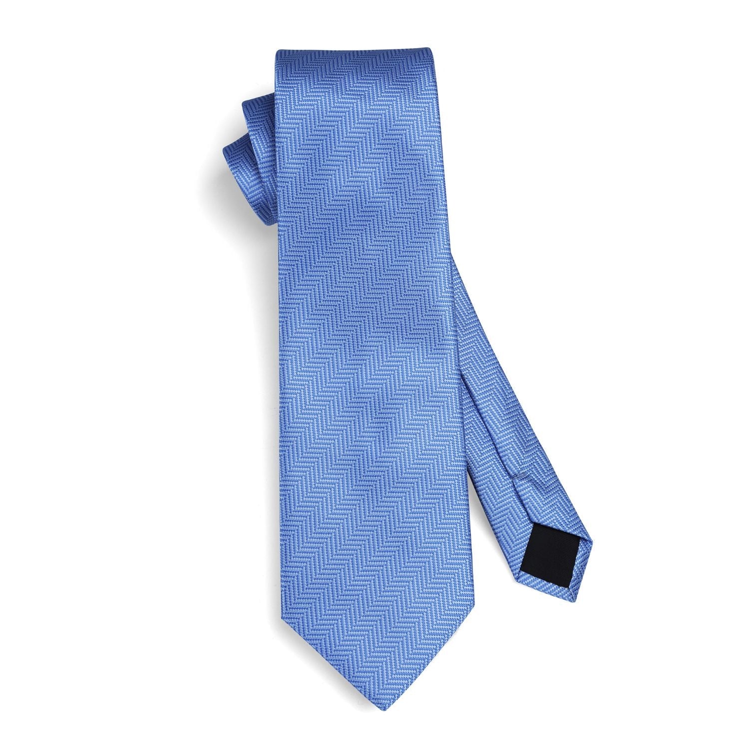 Hisdern Blue Striped Business Tie Set