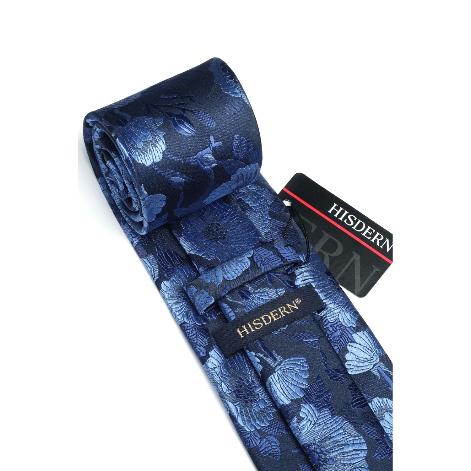 Hisdern Blue Floral Wedding Accessories Set