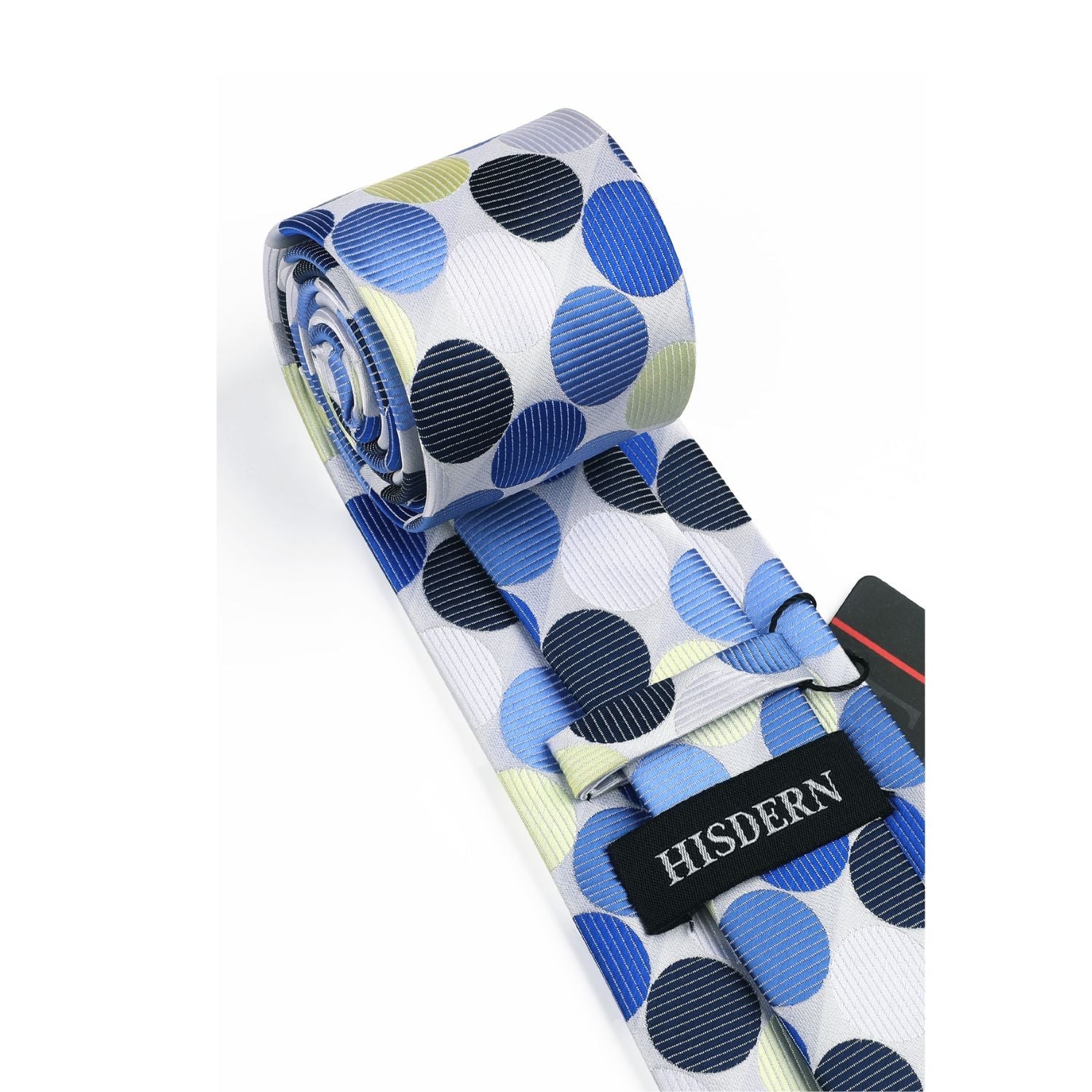 Hisdern Beige Polka Dot Tie Set For Groomsmen