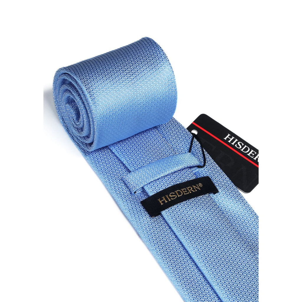 Hisdern Blue Plaid Wedding Accessories Set