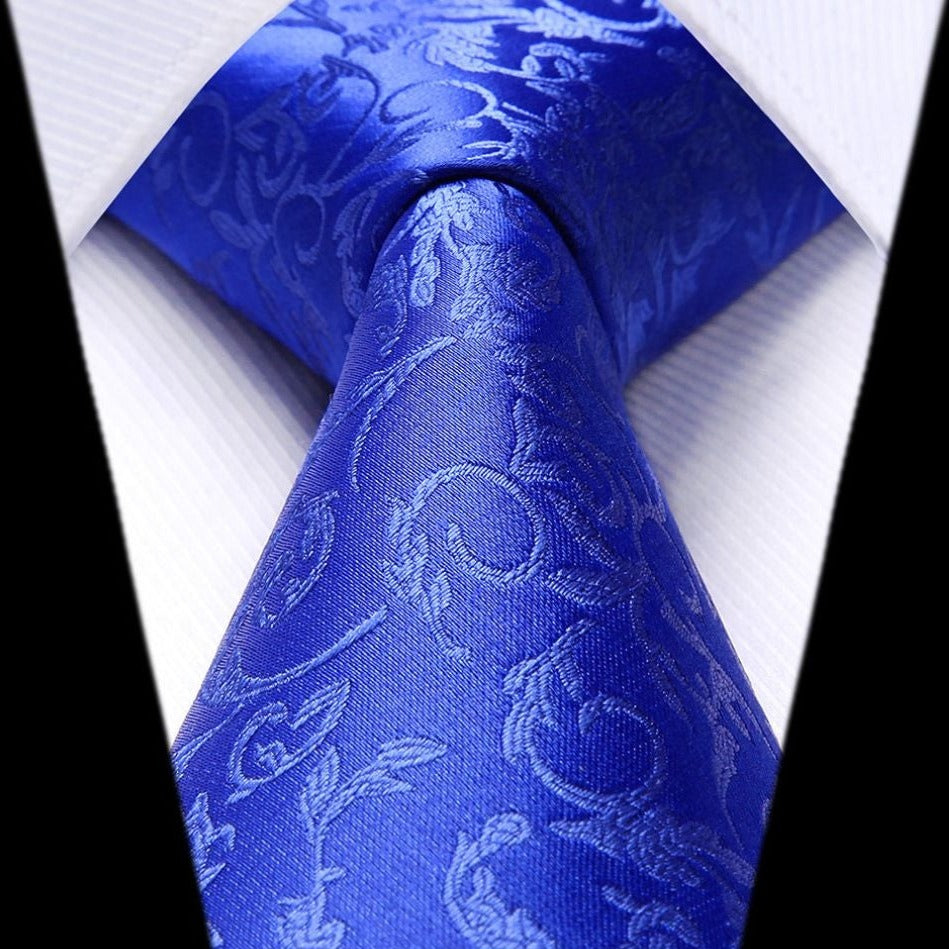 Hisdern Blue Floral Wedding Accessories Set