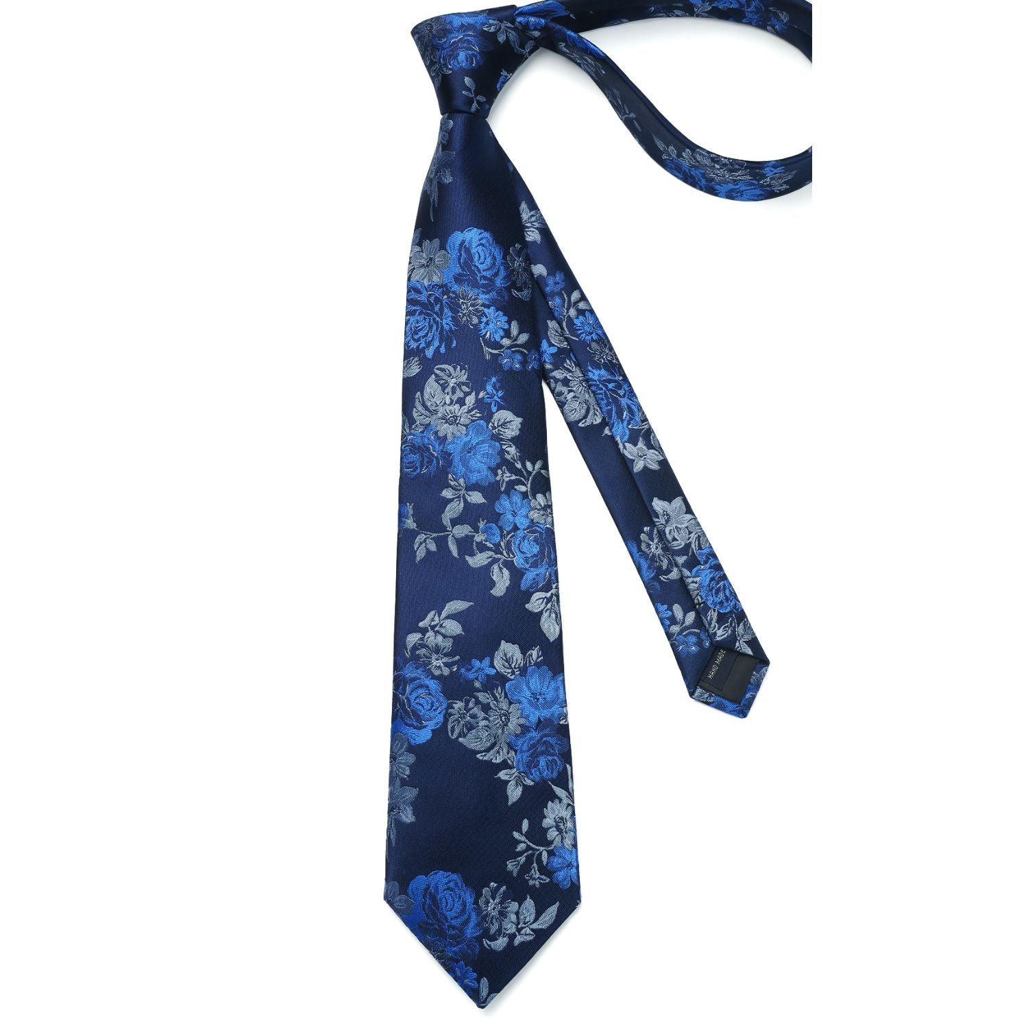 Hisdern Blue Floral Wedding Accessories Set