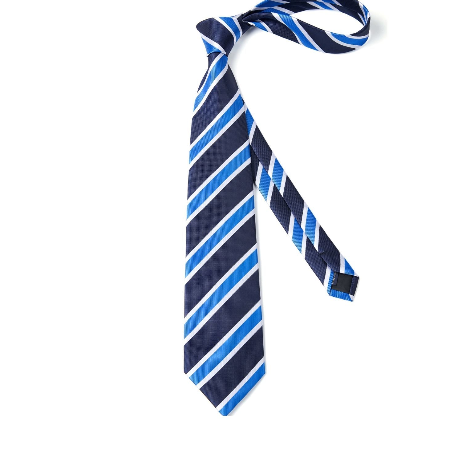 Hisdern Blue Striped Business Tie Set