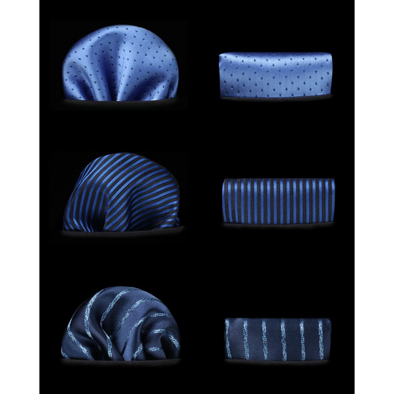 Hisdern 3-Piece Tie Set Wedding Accessory Gift Box Set T3-12