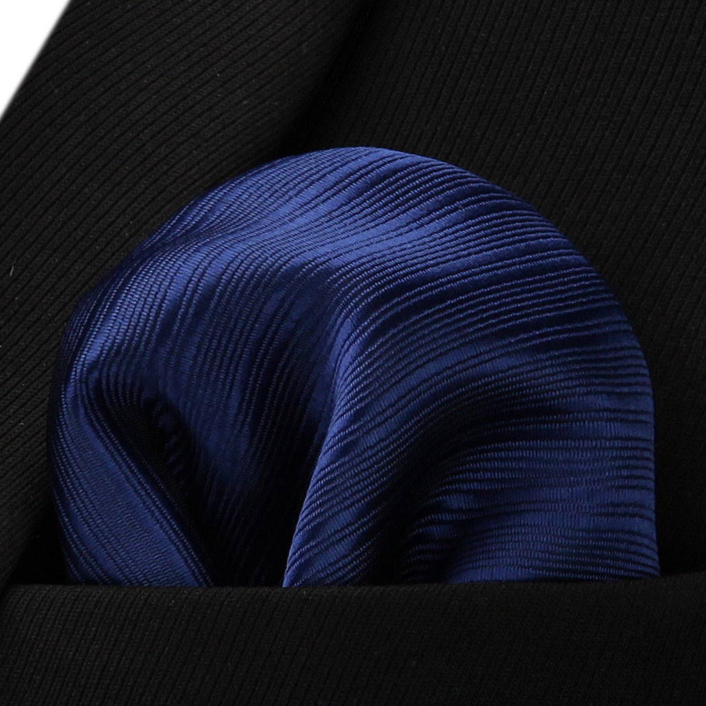 Hisdern Navy Blue Striped Wedding Accessories Set