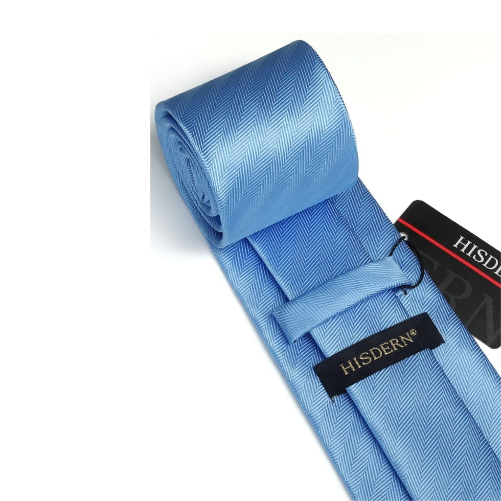 Hisdern Blue Striped Wedding Accessories Set