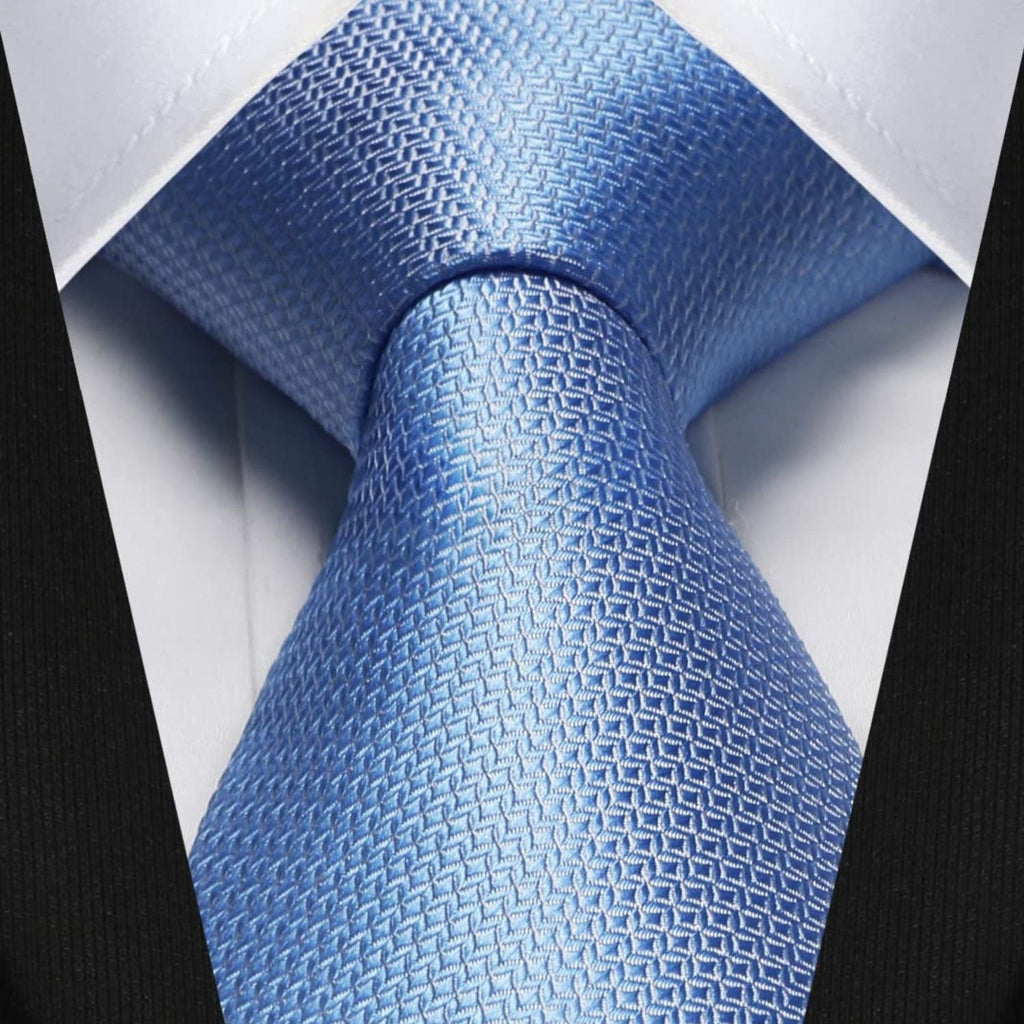 Hisdern Blue Plaid Wedding Accessories Set