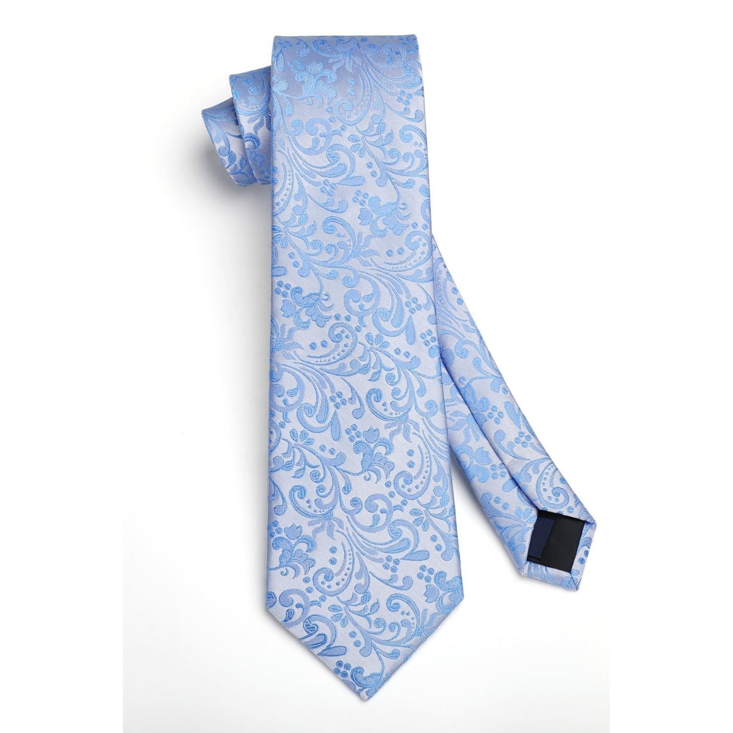 Hisdern Dusty Blue Floral Wedding Accessories Set