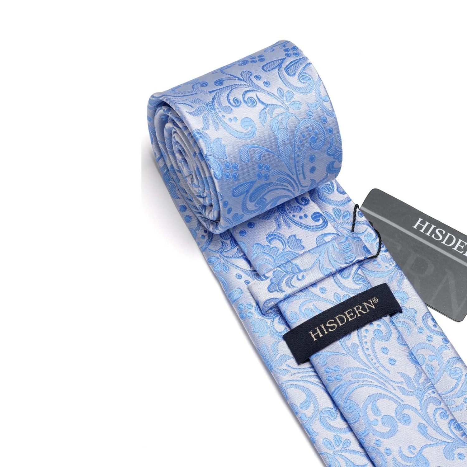 Hisdern Dusty Blue Floral Wedding Accessories Set