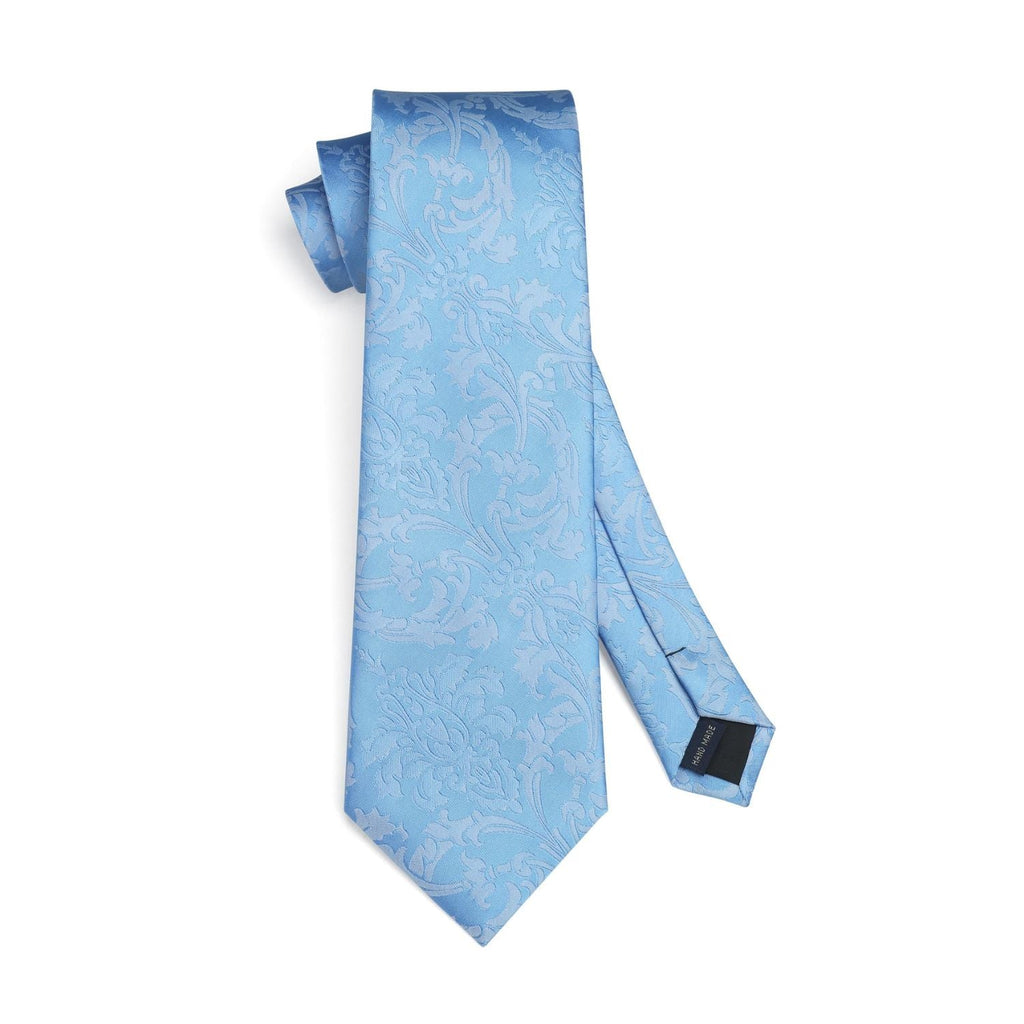 Hisdern Light Blue Floral Wedding Accessories Set