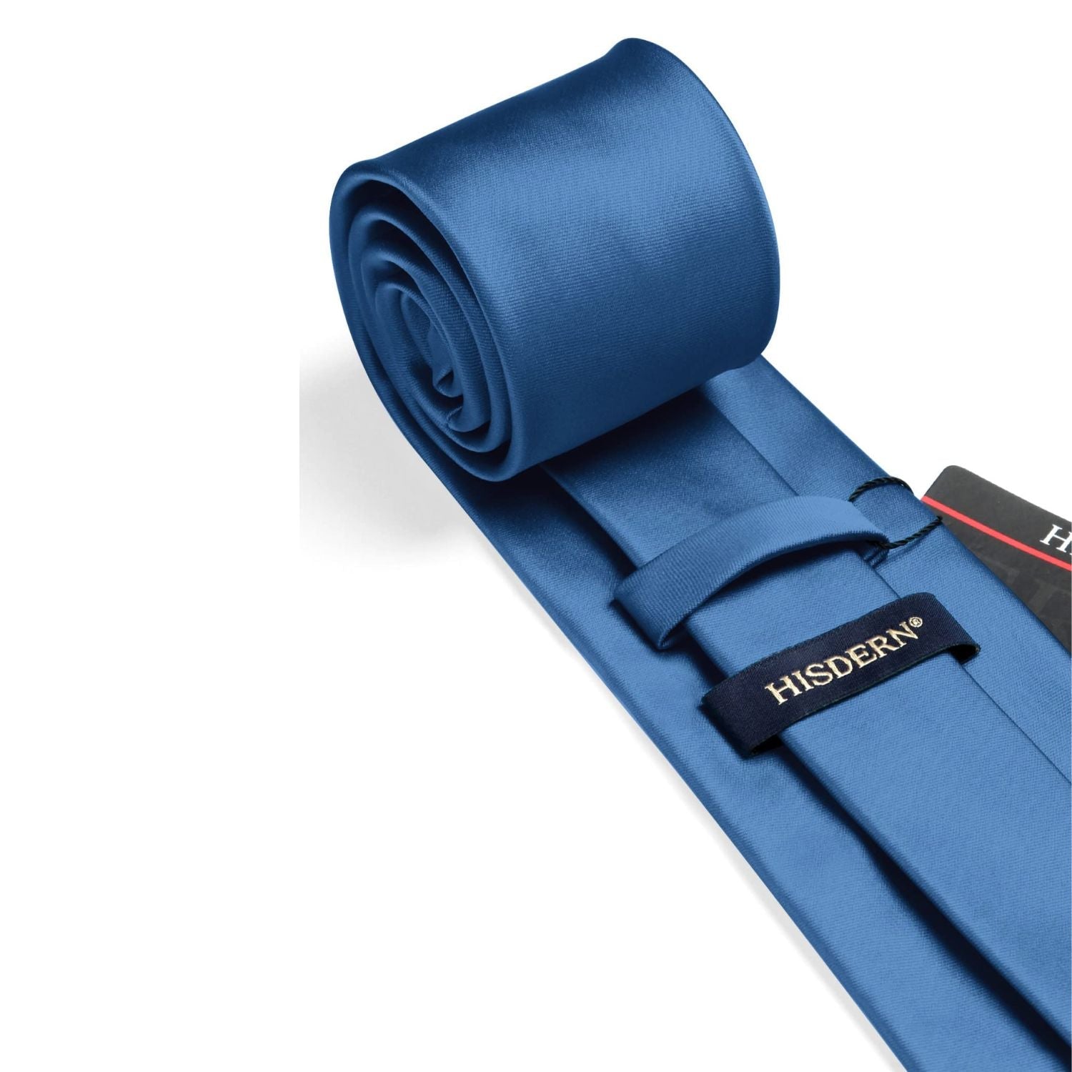 Hisdern Blue Ashes Striped Business Tie Set
