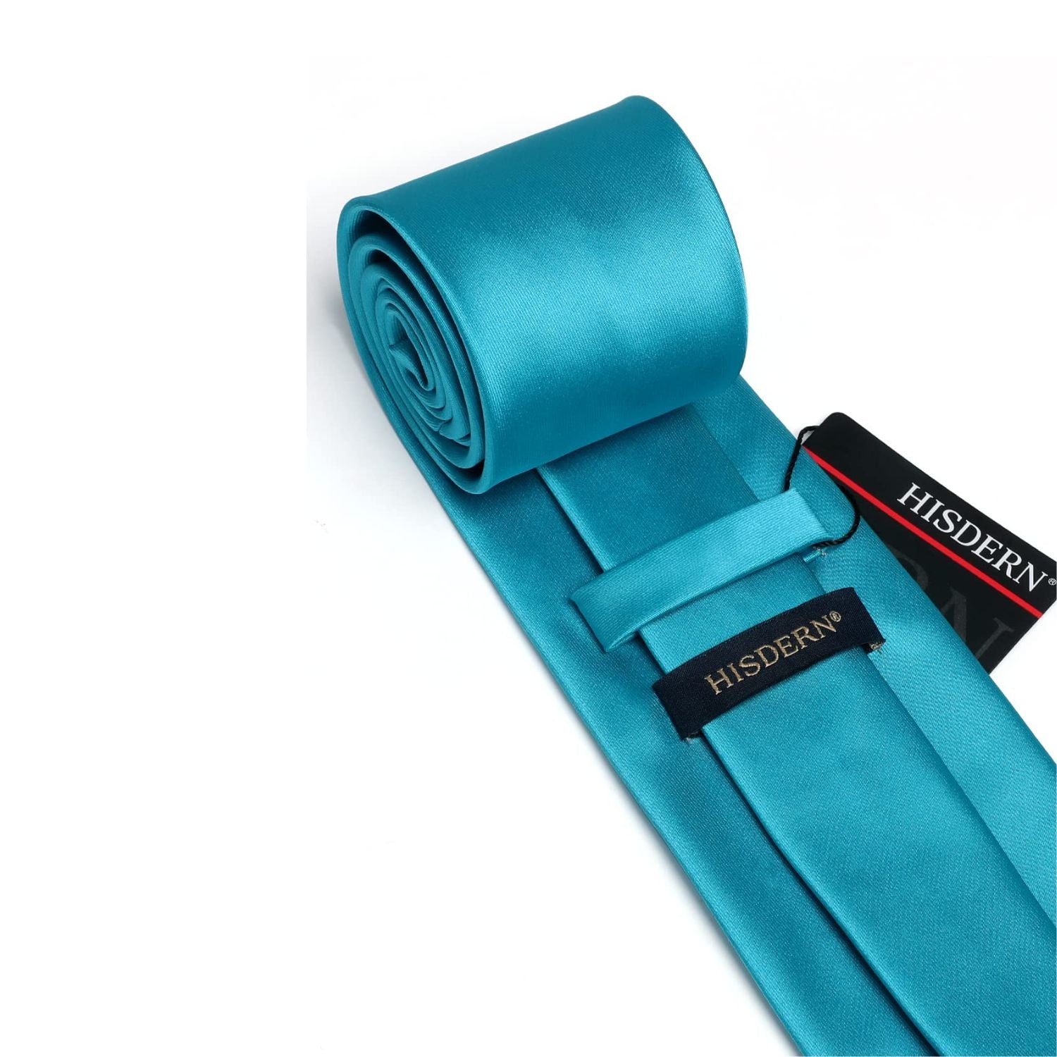 Hisdern Aqua Blue Solid Wedding Accessories Set With Clip