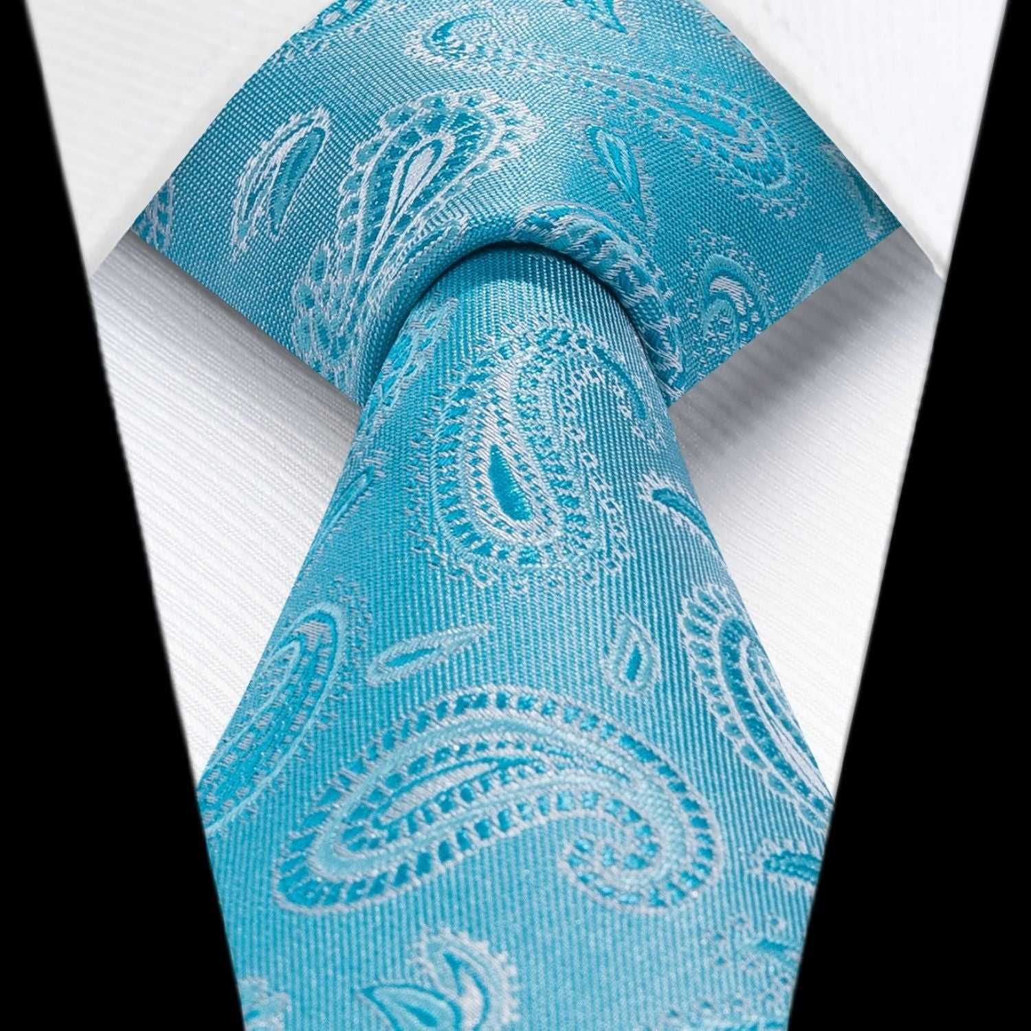 Hisdern Blue Floral Wedding Accessories Set