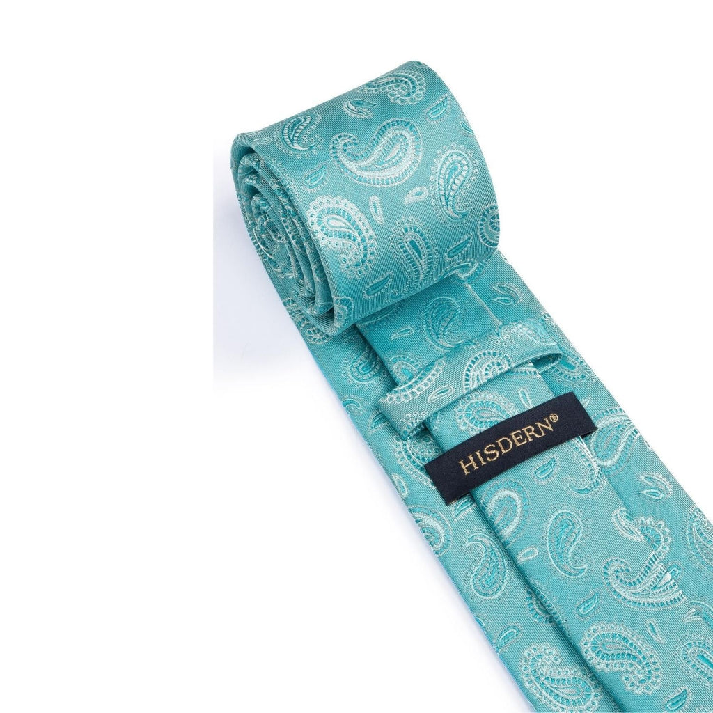 Hisdern Blue Floral Wedding Accessories Set