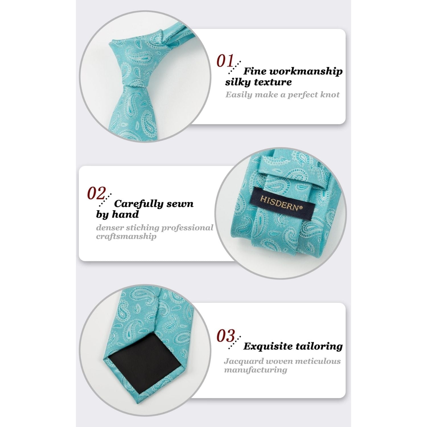 Hisdern Blue Floral Wedding Accessories Set