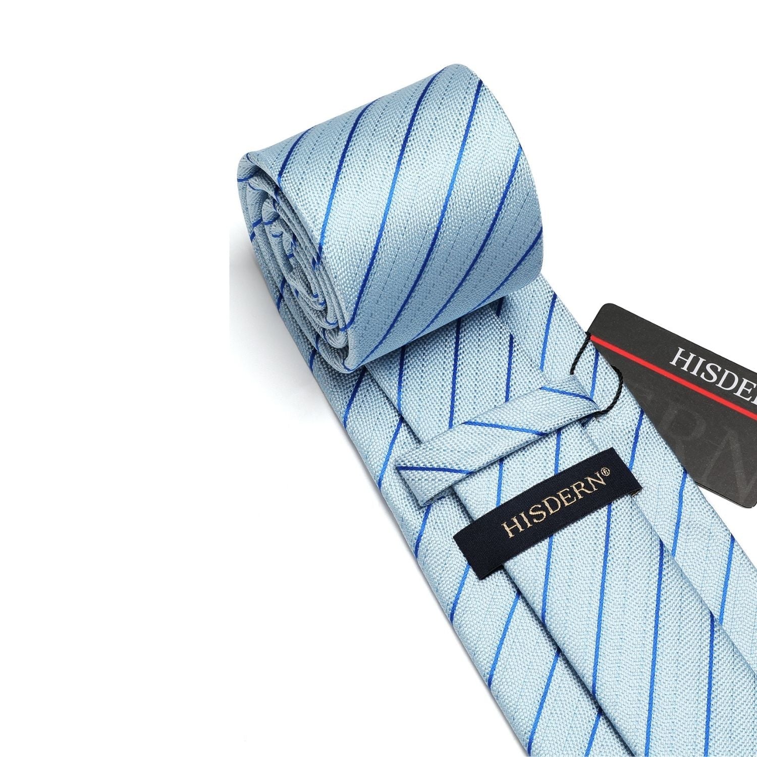 Hisdern Blue Striped Business Accessories Set