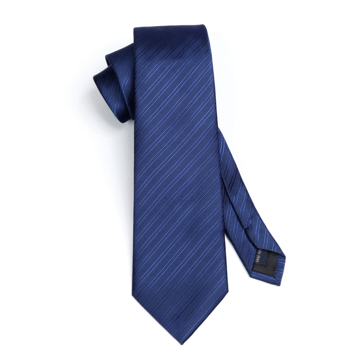 Hisdern Navy Blue Striped Wedding Accessories Set