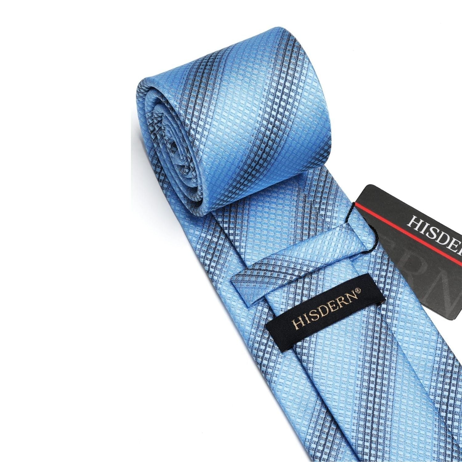 Hisdern Blue Striped Business Accessories Set