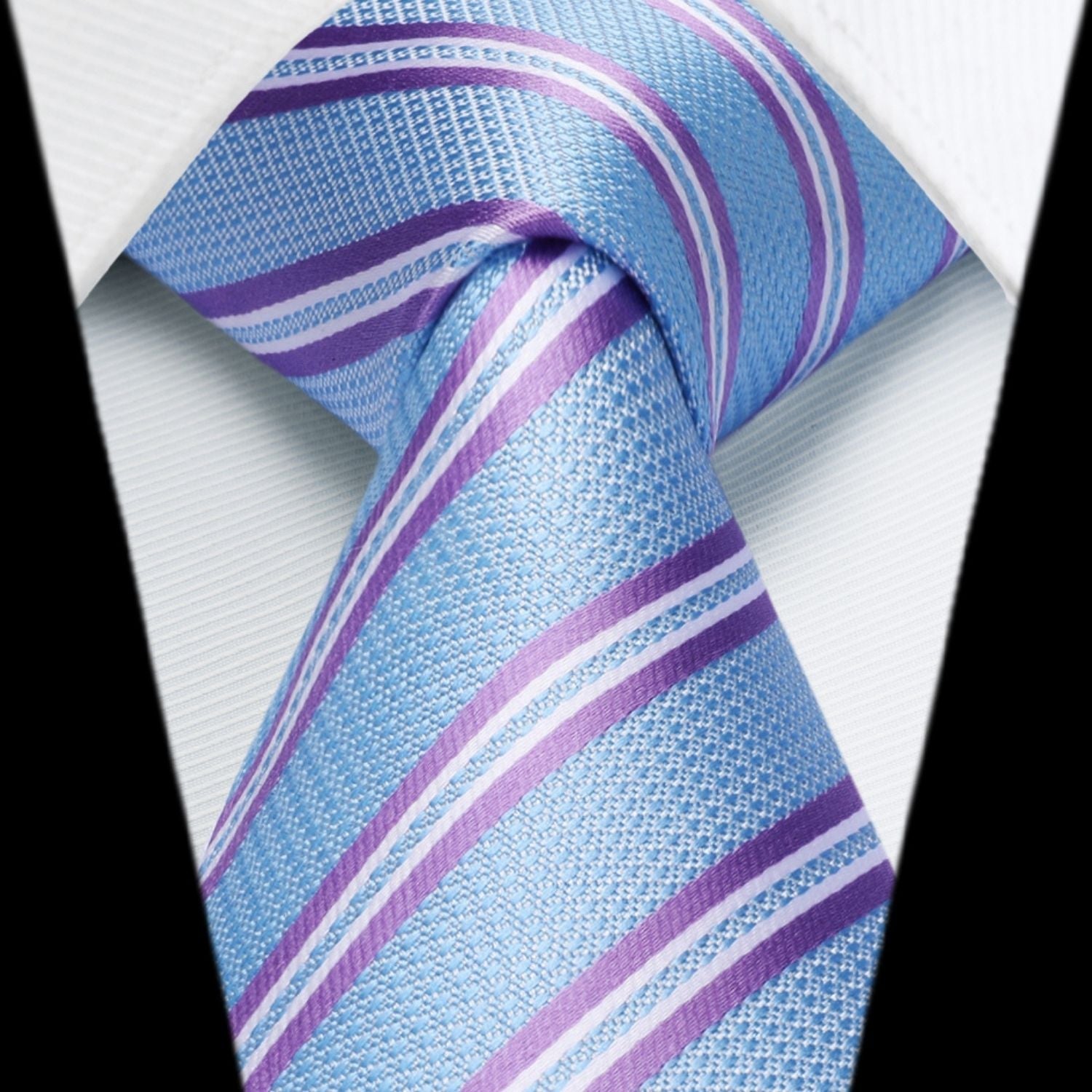 Hisdern Blue Striped Wedding Accessories Set
