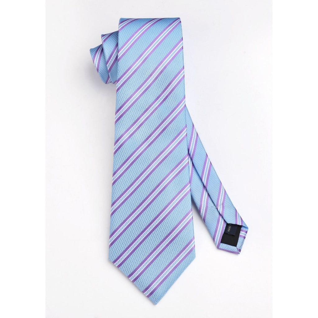 Hisdern Blue Striped Wedding Accessories Set