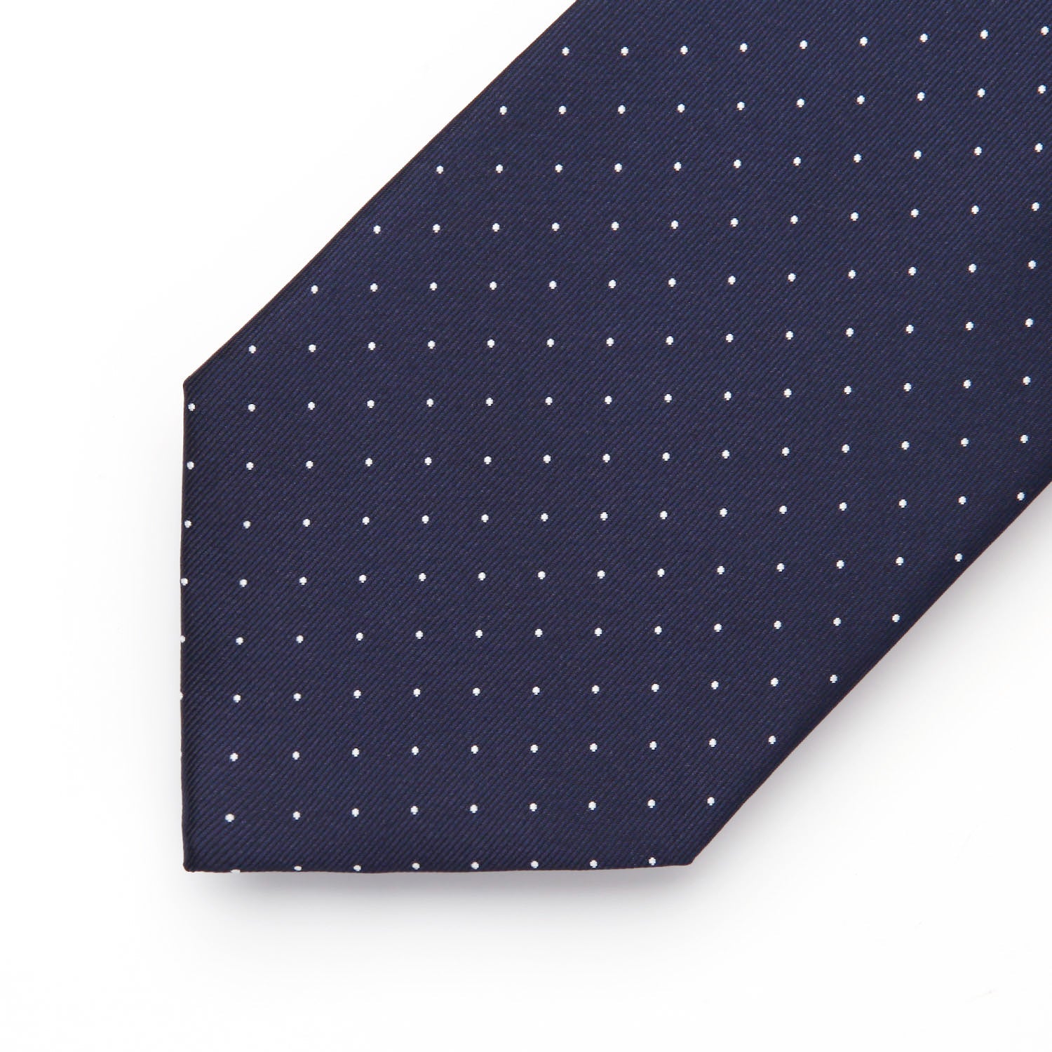 Hisdern Navy Blue Polka Dot Print Tie Set For Formal Events