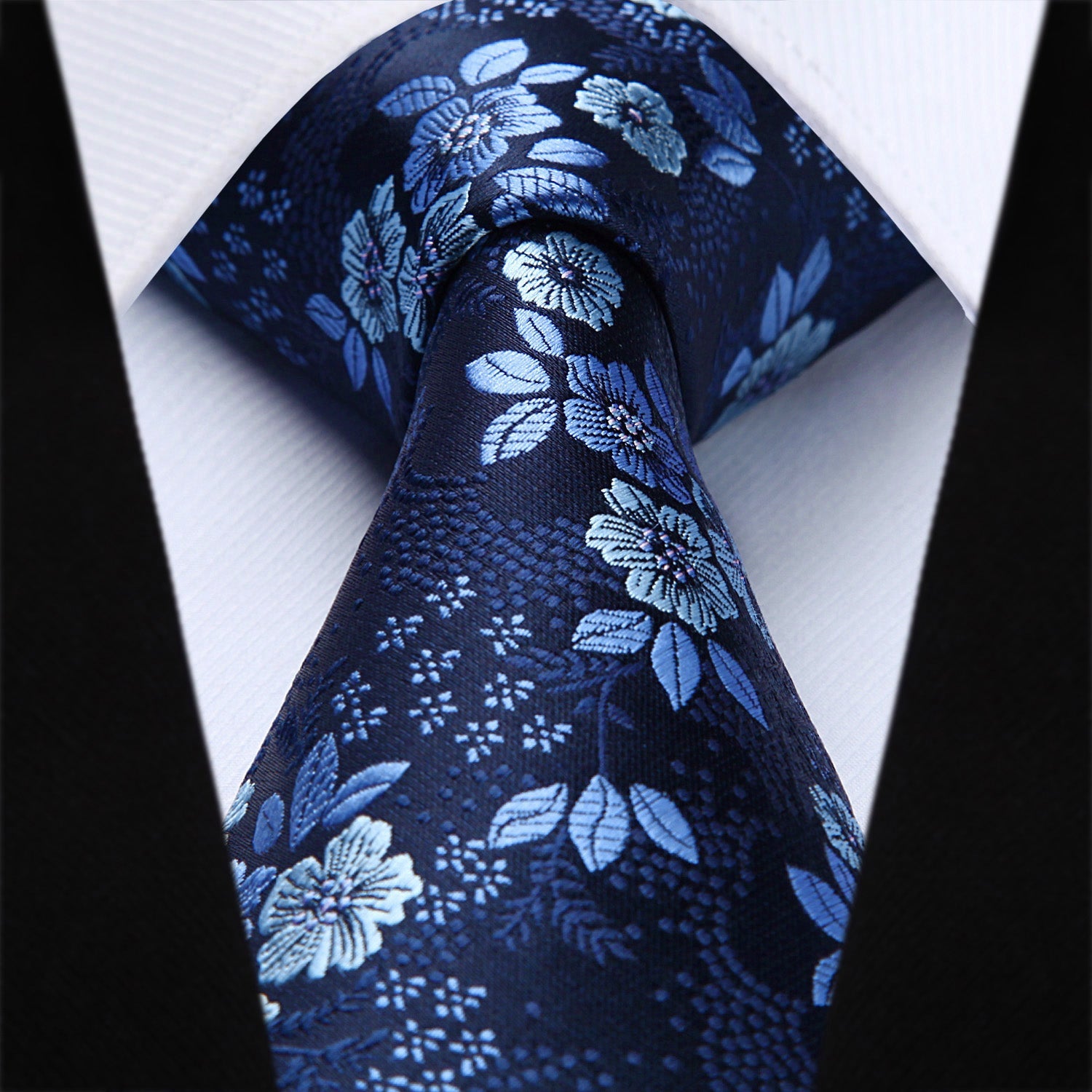 Hisdern Blue Floral Wedding Accessories Set
