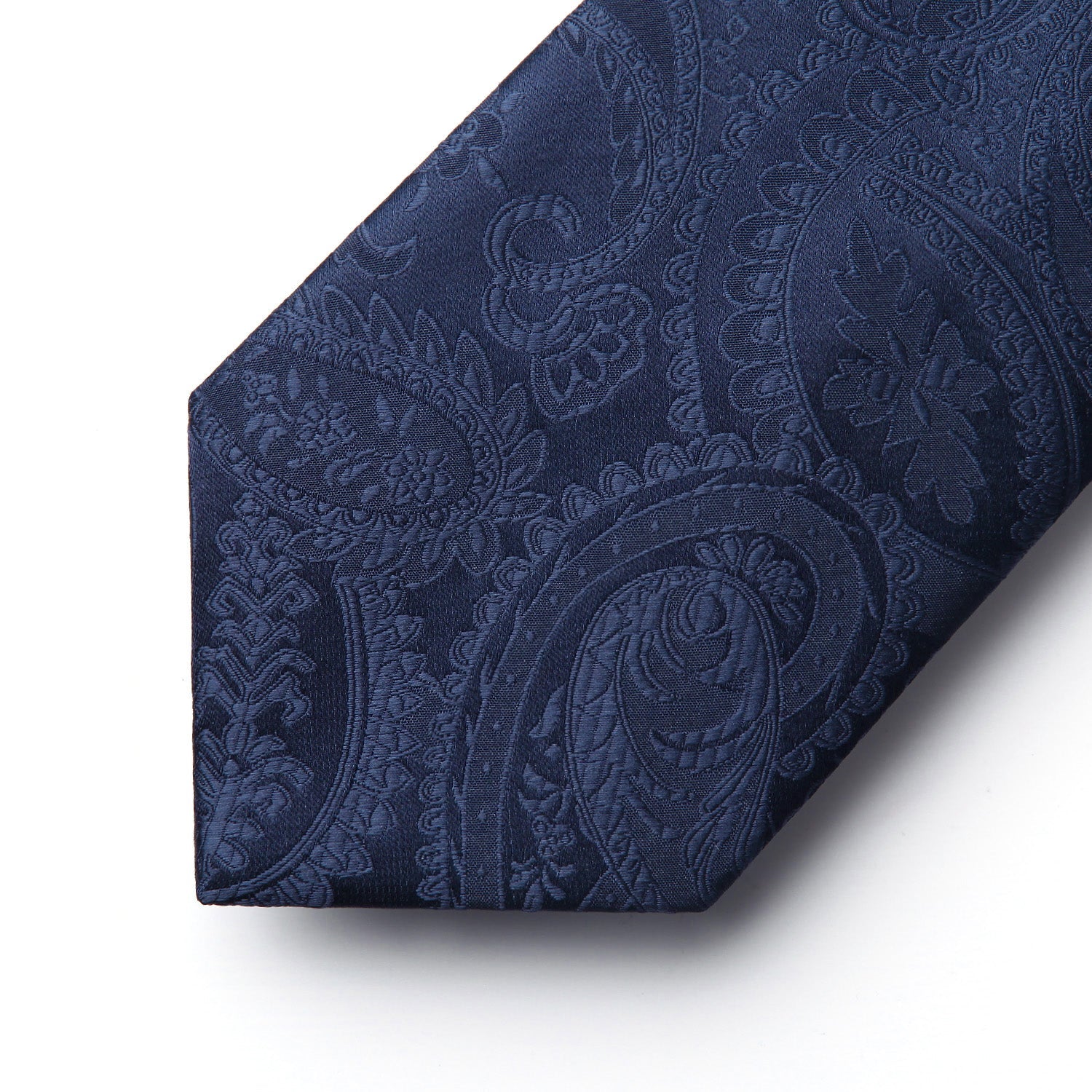 Hisdern Navy Paisley Tie Set For Groomsmen