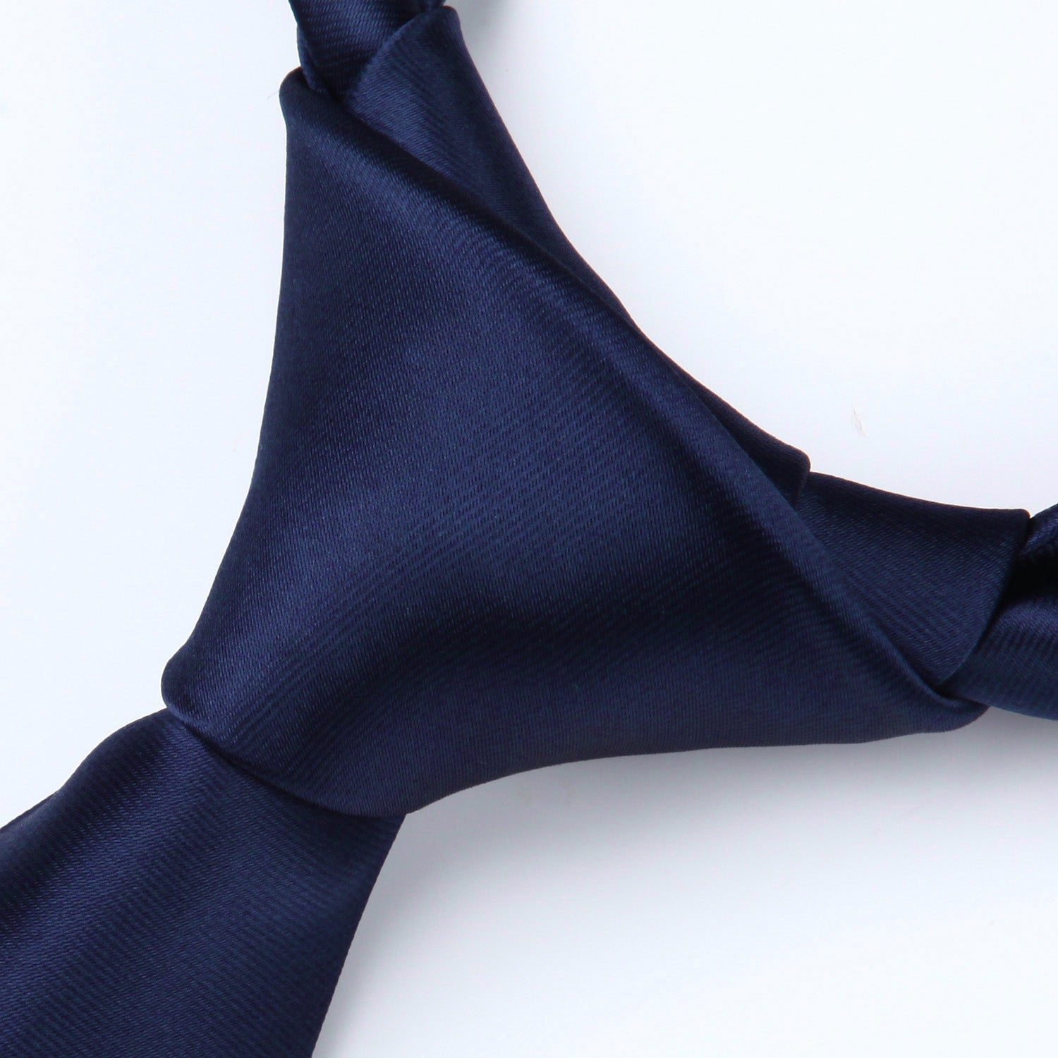 Hisdern Navy Blue Solid Business Tie Set