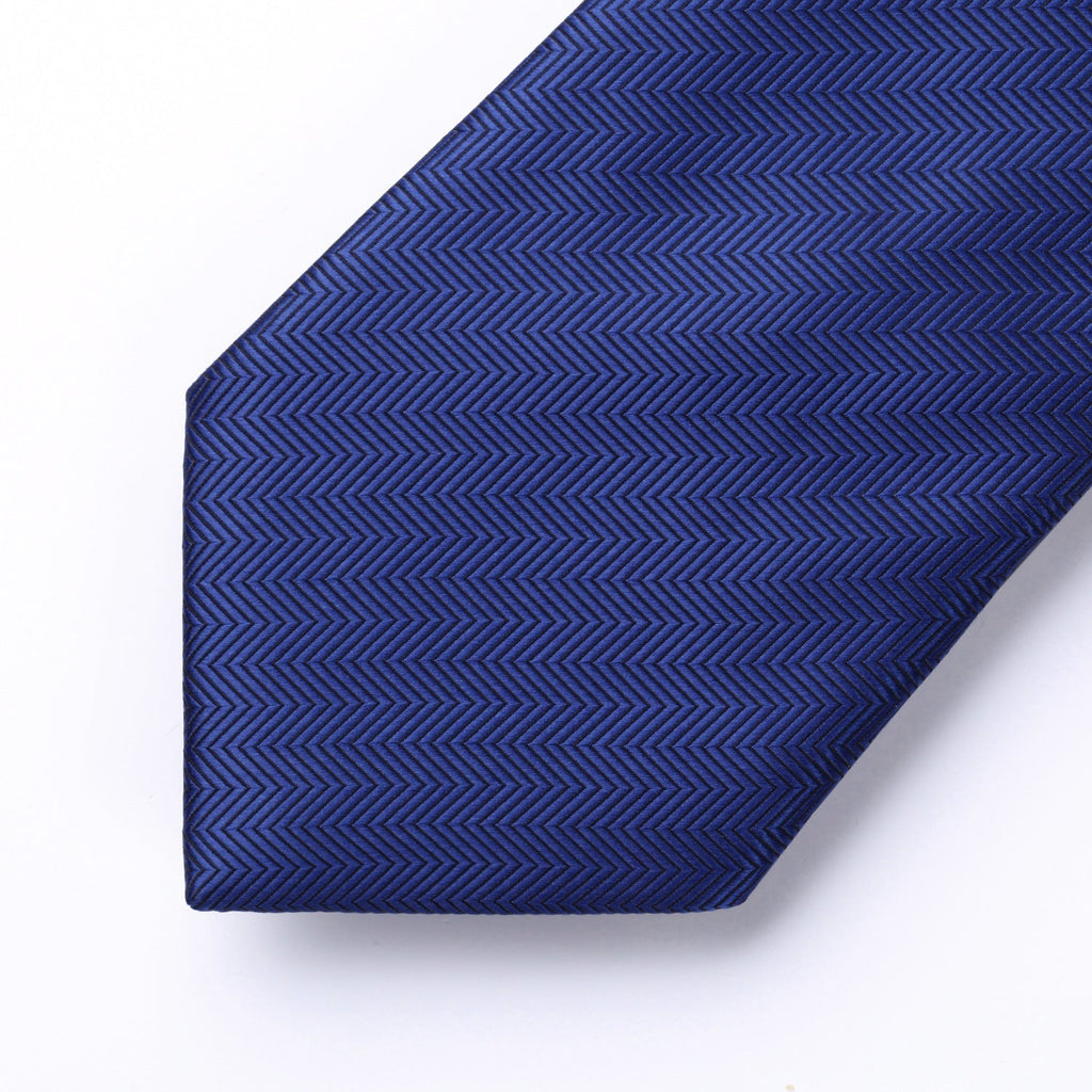 Hisdern Blue Striped Business Tie Set