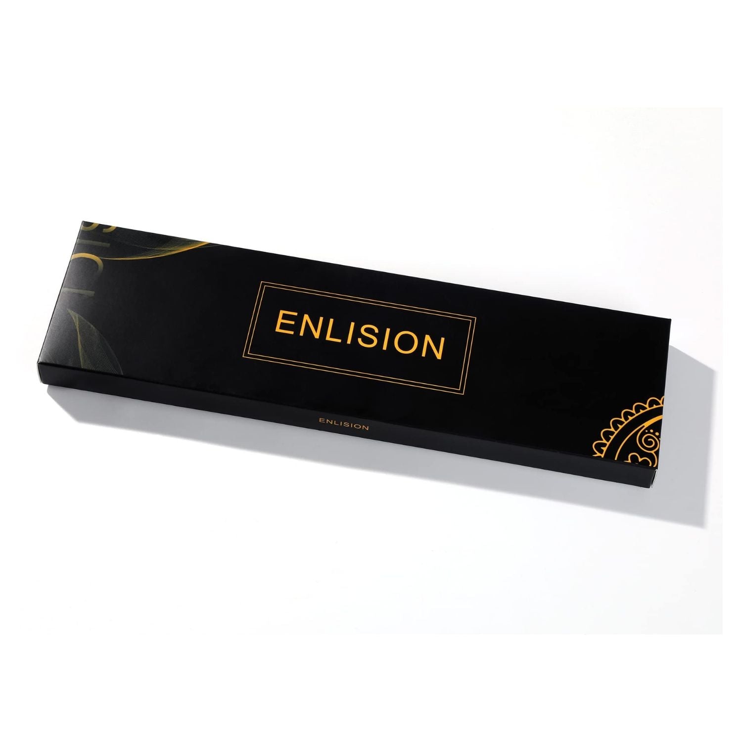 Hisdern Navy Brown Striped Business Tie Set